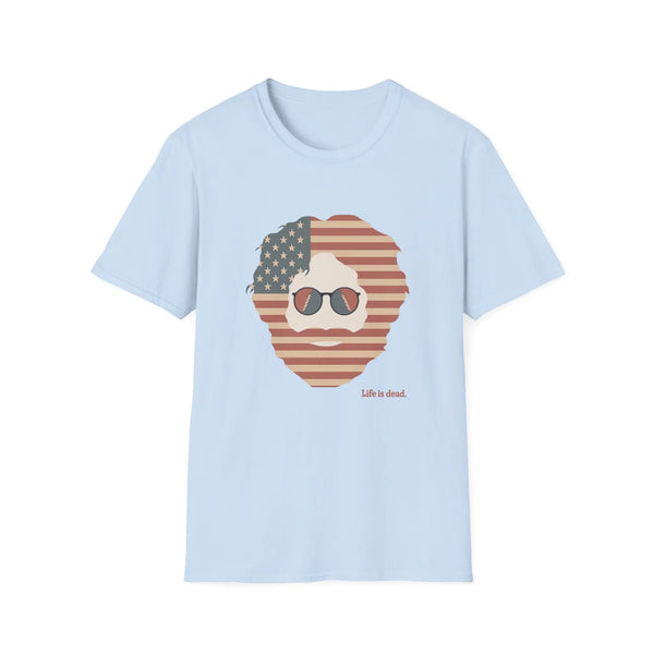 Grateful Dead - Stars & Stripes Jerry Life is dead. T-Shirt - StealieShop